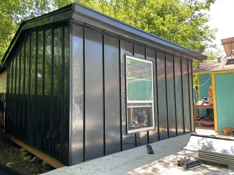 Black standing seam metal wall panels for Metal Roof Installation in Lake St. Louis